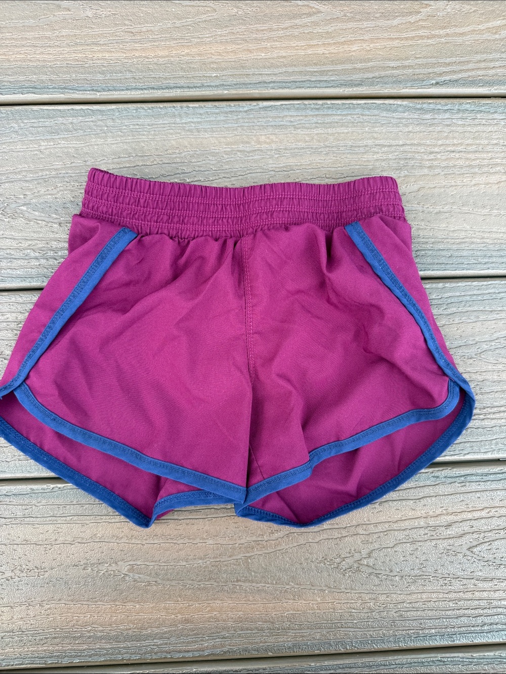 Old Navy Magenta Shorts with Blue Trim